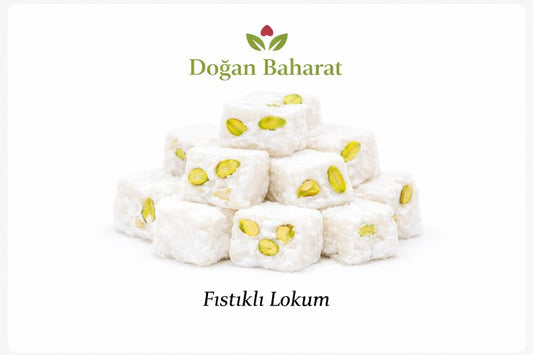Sütlü Fıstıklı Çifte Kavrulmuş Lokum